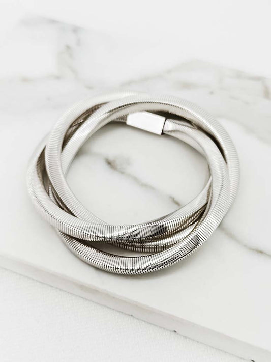 Envy Wrap Bracelet - Silver