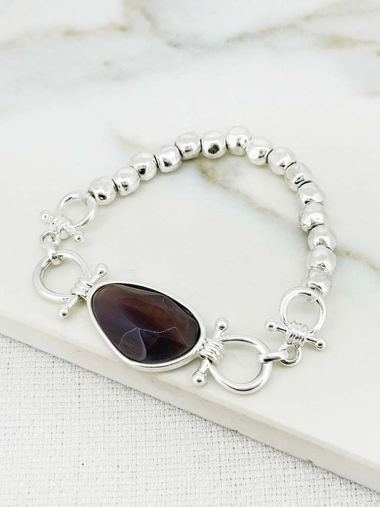 Envy Crystal Bracelet - Silver