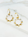 Envy Diamanté Ring Earrings - Gold