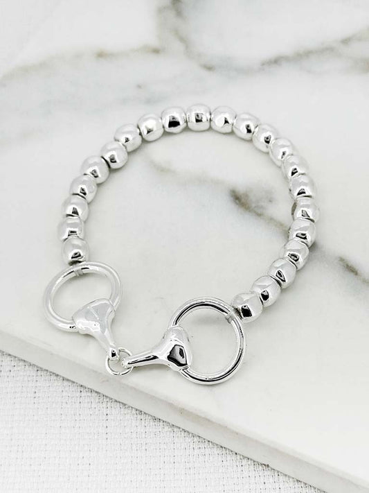 Envy Snaffle Bracelet - Silver