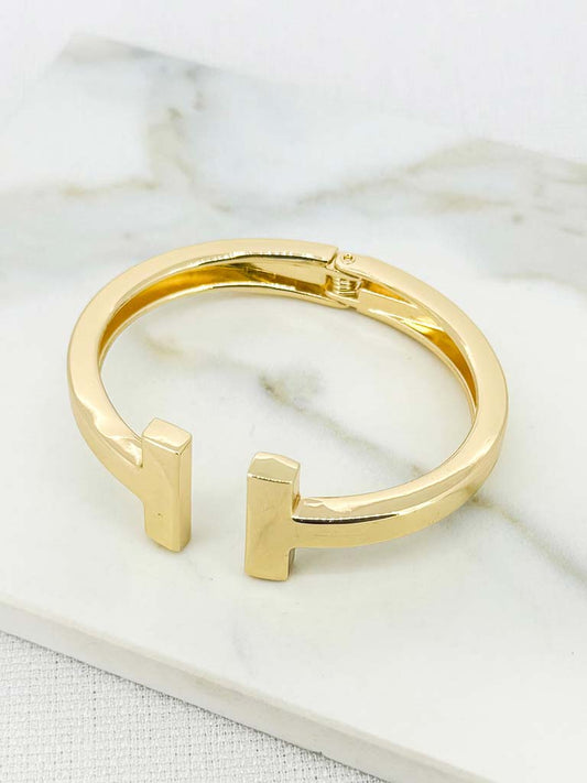 Envy T Bangle - Gold