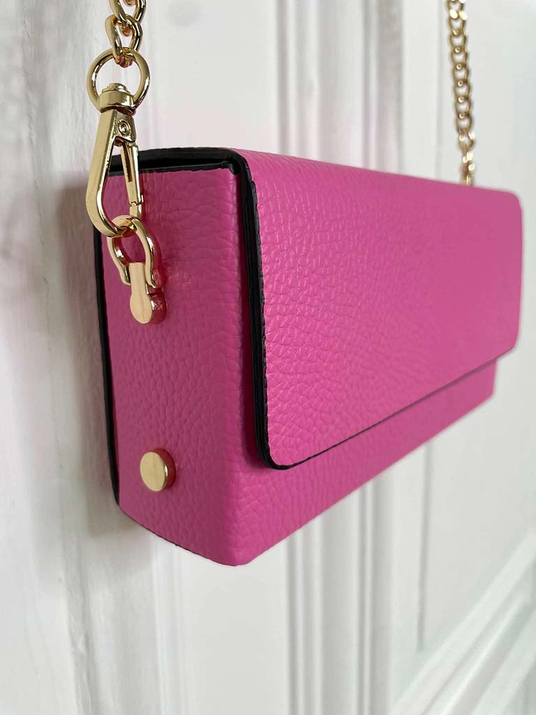 Leather Box Bag - Bubblegum