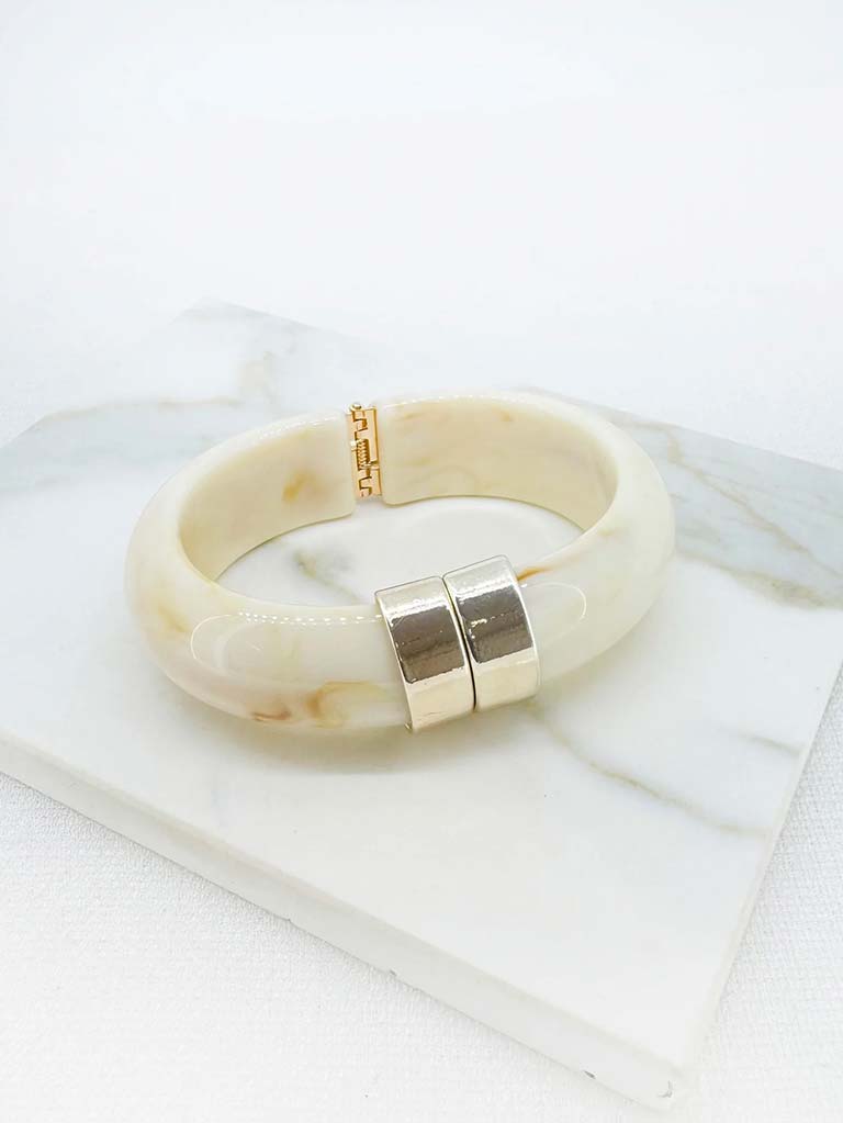 Envy Marble Bangle - Ivory