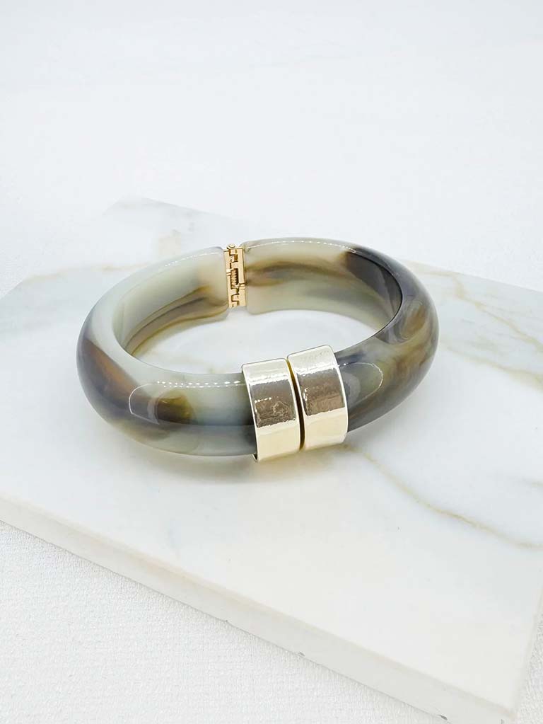 Envy Marble Bangle - Grey