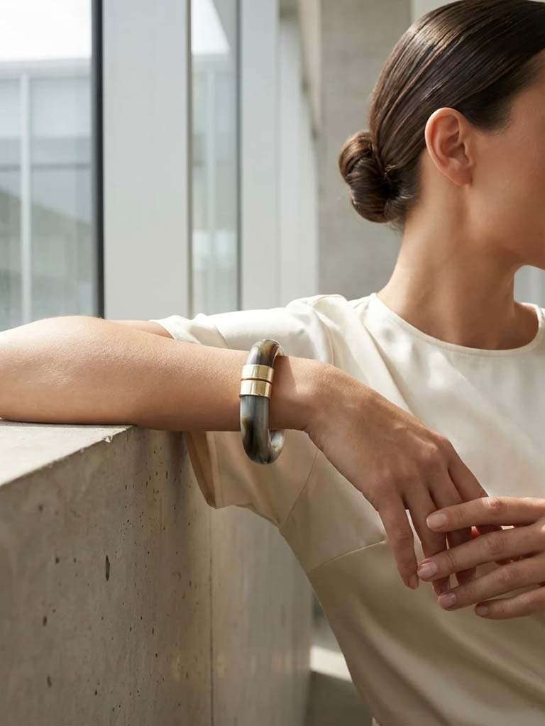 Envy Marble Bangle - Grey