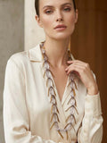 Envy Bead & Faux Suede Necklace - Taupe Crystal