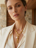 Envy T-Bar Pearl Tassel Necklace