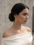 Envy Pearl Drop Earrings - Silver