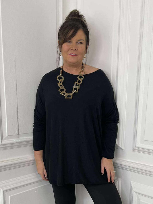 Boxy Supersoft Knit - Black