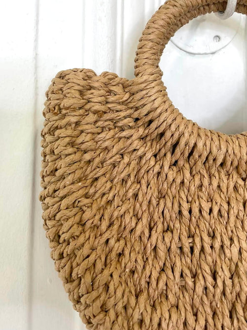 Woven Crescent Bag