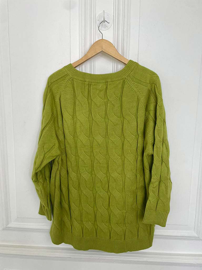 Malissa J Cable Knit - Lime