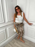 Malissa J Fan Scarf - Stone