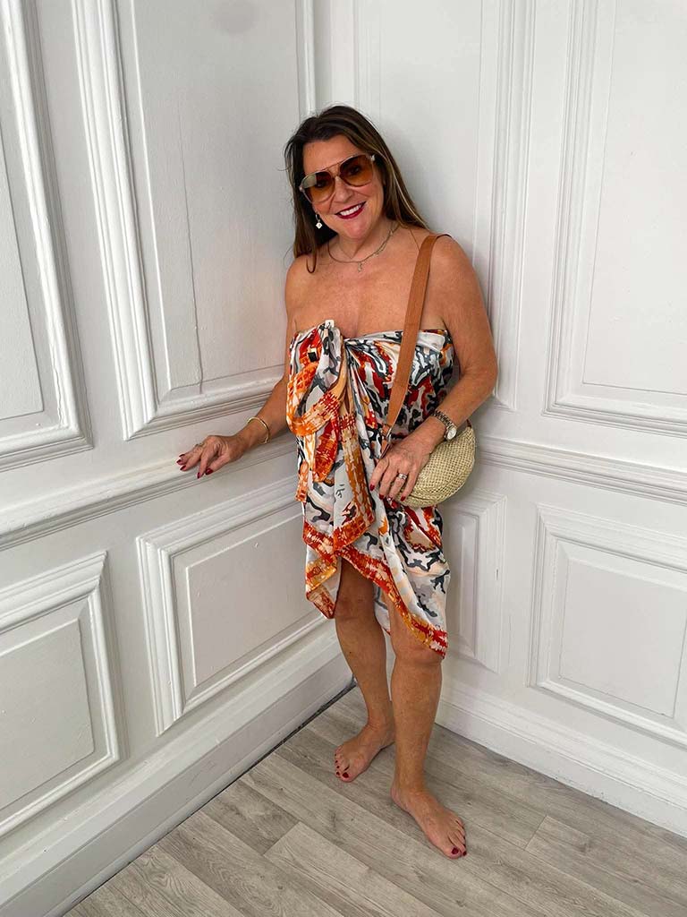 Malissa J Kaleidoscope Scarf - Orange