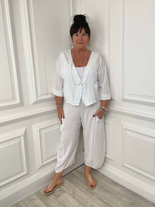 Annata Cocoon Trousers - White
