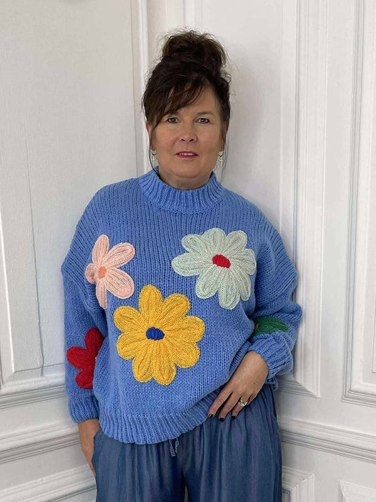 Daisy Knit - Denim