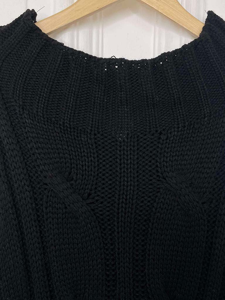 Cable Tank Knit - Black