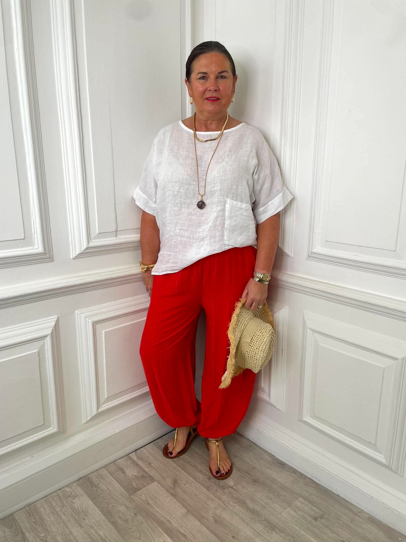 Balloon Pants - Cherry