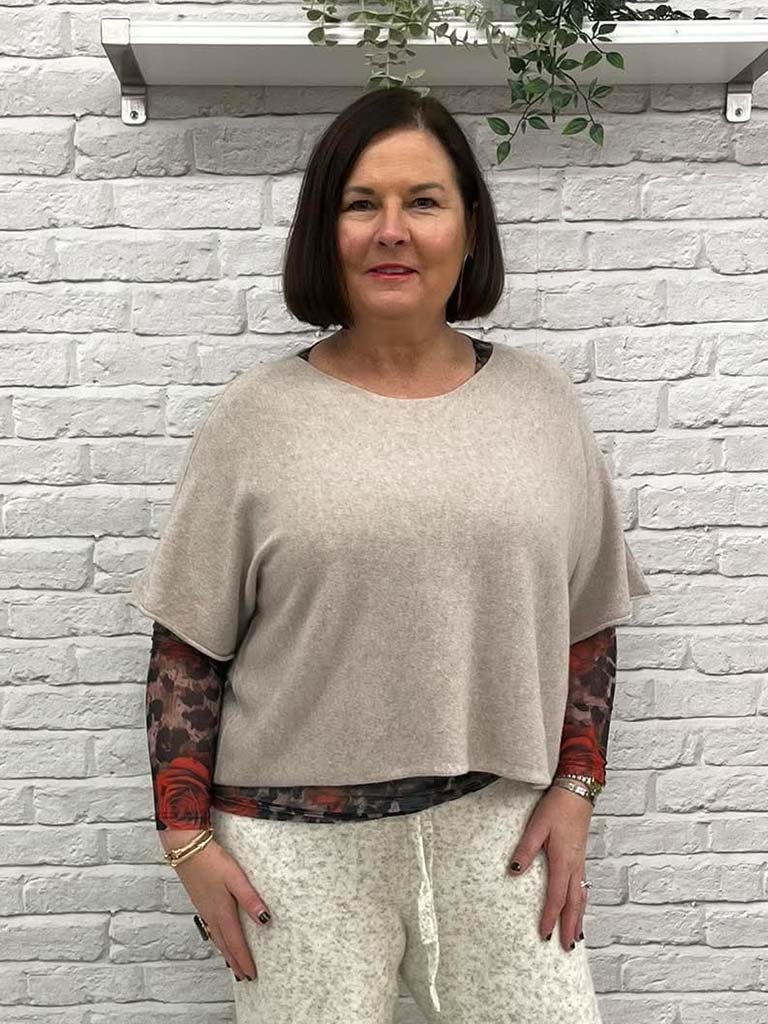 Boxy Knit - Stone