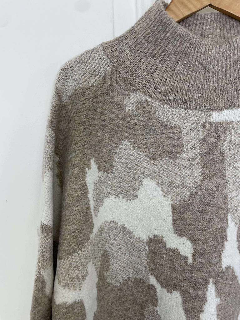 Luxe Supersoft Camo Knit - Stone