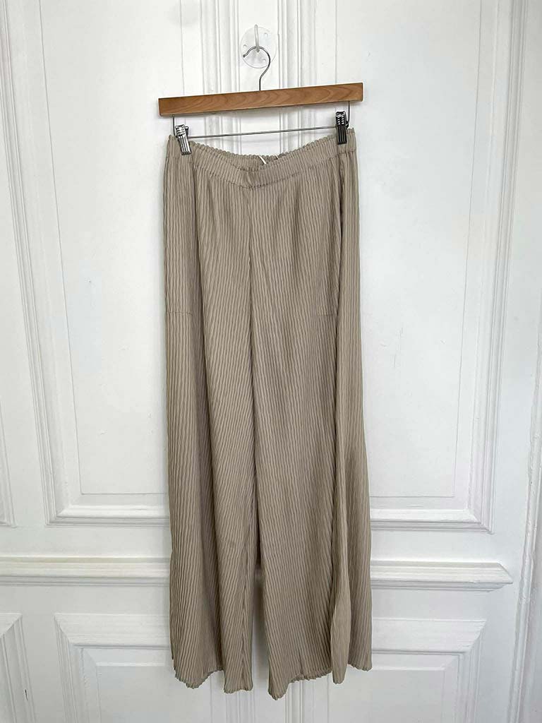Malissa J Herringbone Trousers - Stone