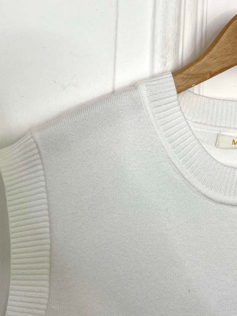 Malissa J Jigsaw Tank Knit - Warm White