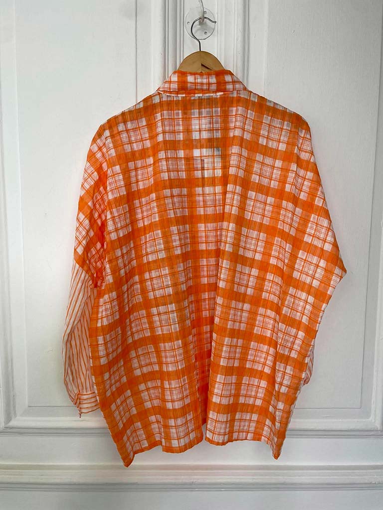 Mixed Gingham Printed Shirt