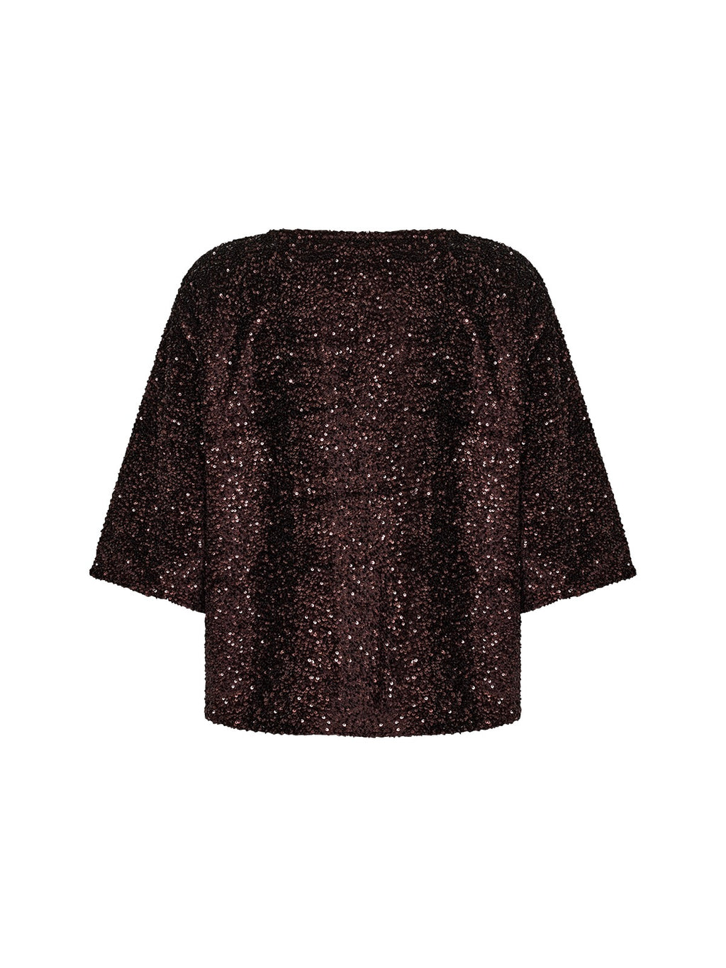 Soya Concept Jasleen Sequin Top - Choco