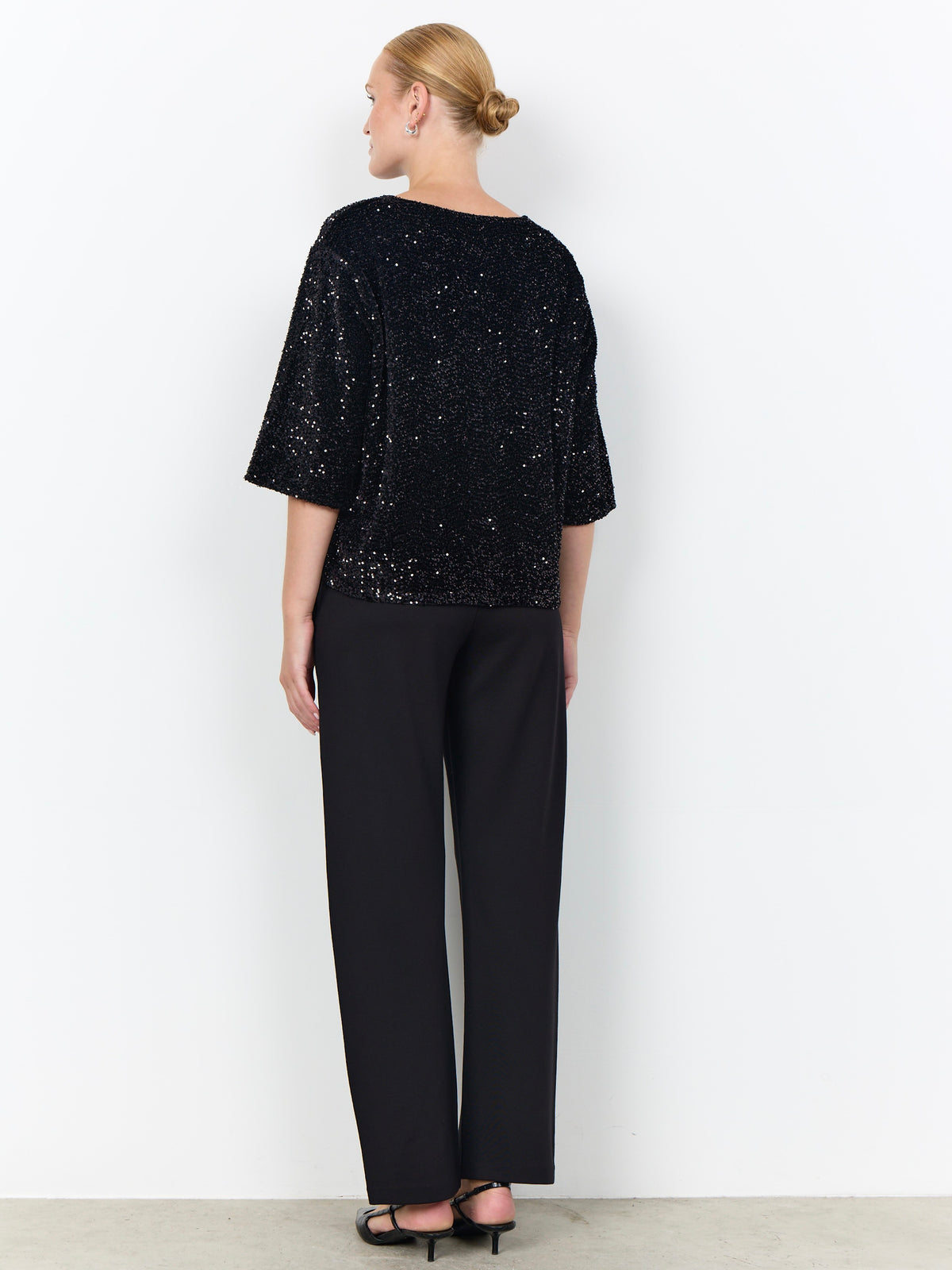 Soya Concept Jasleen Sequin Top - Black