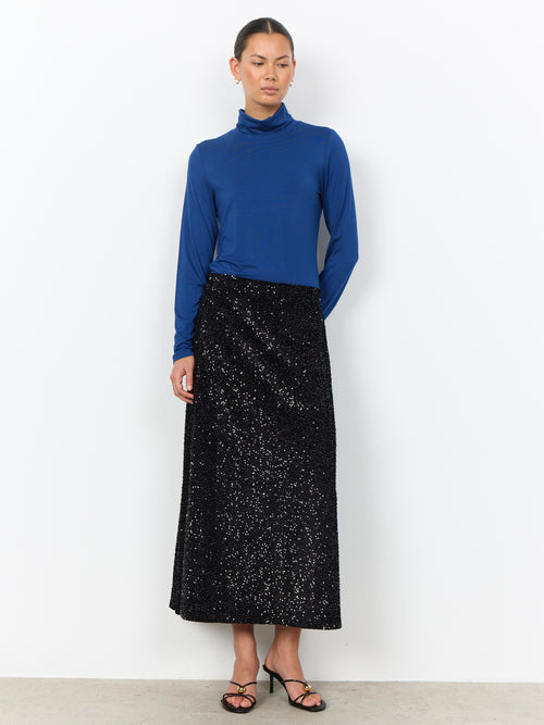 Soya Concept Jasleen Sequin Skirt - Black