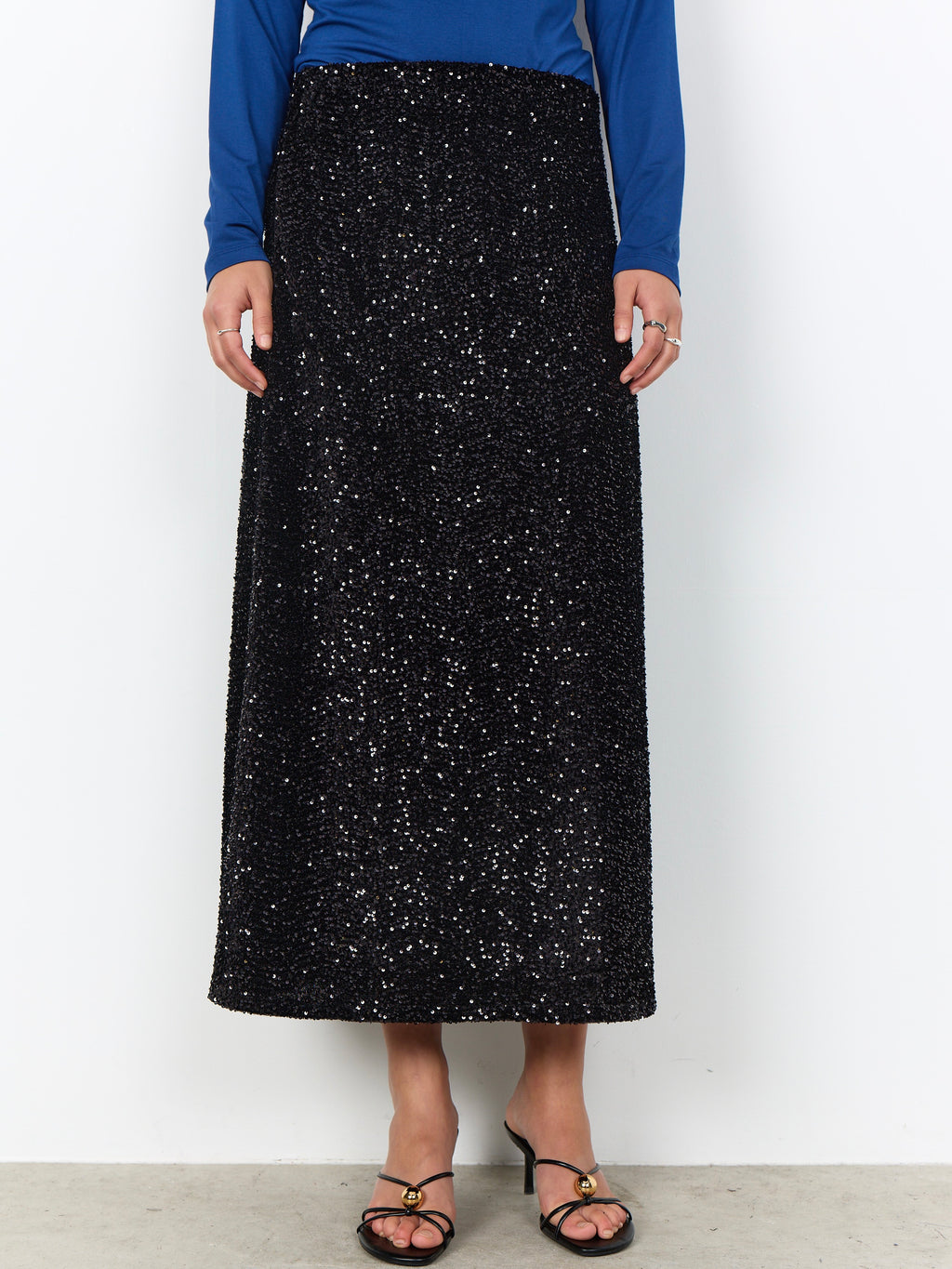 Soya Concept Jasleen Sequin Skirt - Black