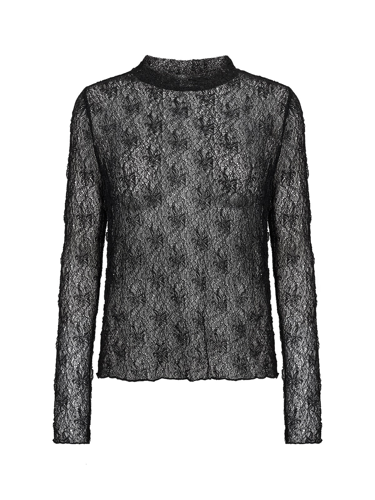 Soya Concept Jabina Delicate Lace Top - Black