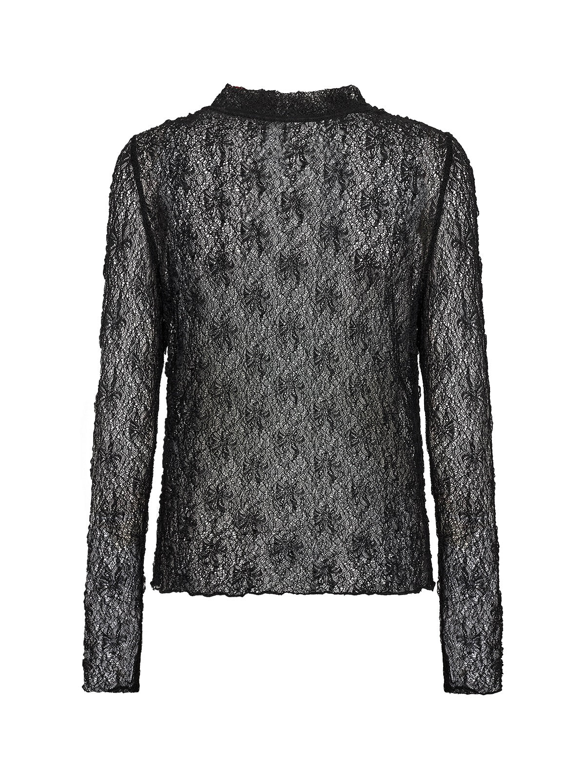 Soya Concept Jabina Delicate Lace Top - Black
