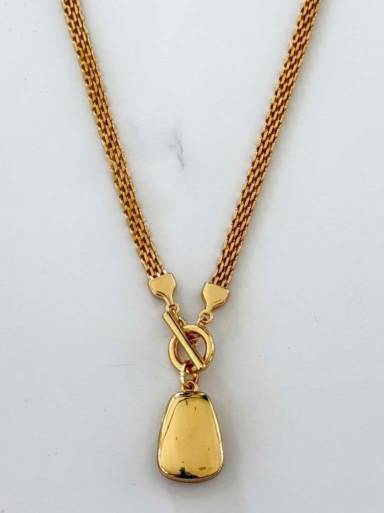 Envy Mesh Chain Necklace - Gold