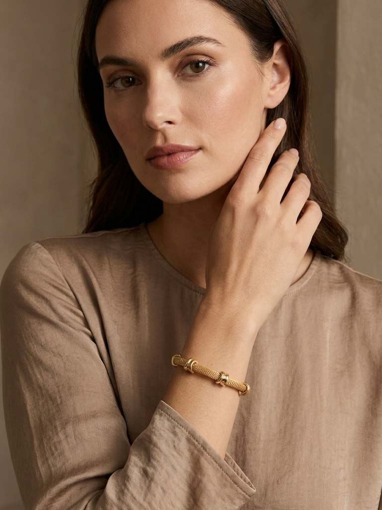 Envy Mesh Chain Bracelet - Gold