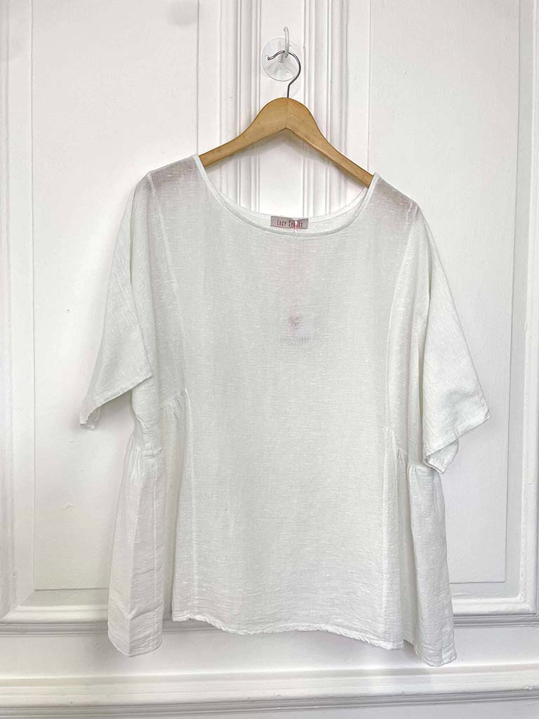 Cotton Smock Top - White