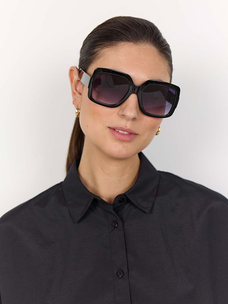 Soya Concept Black Square Sunglasses