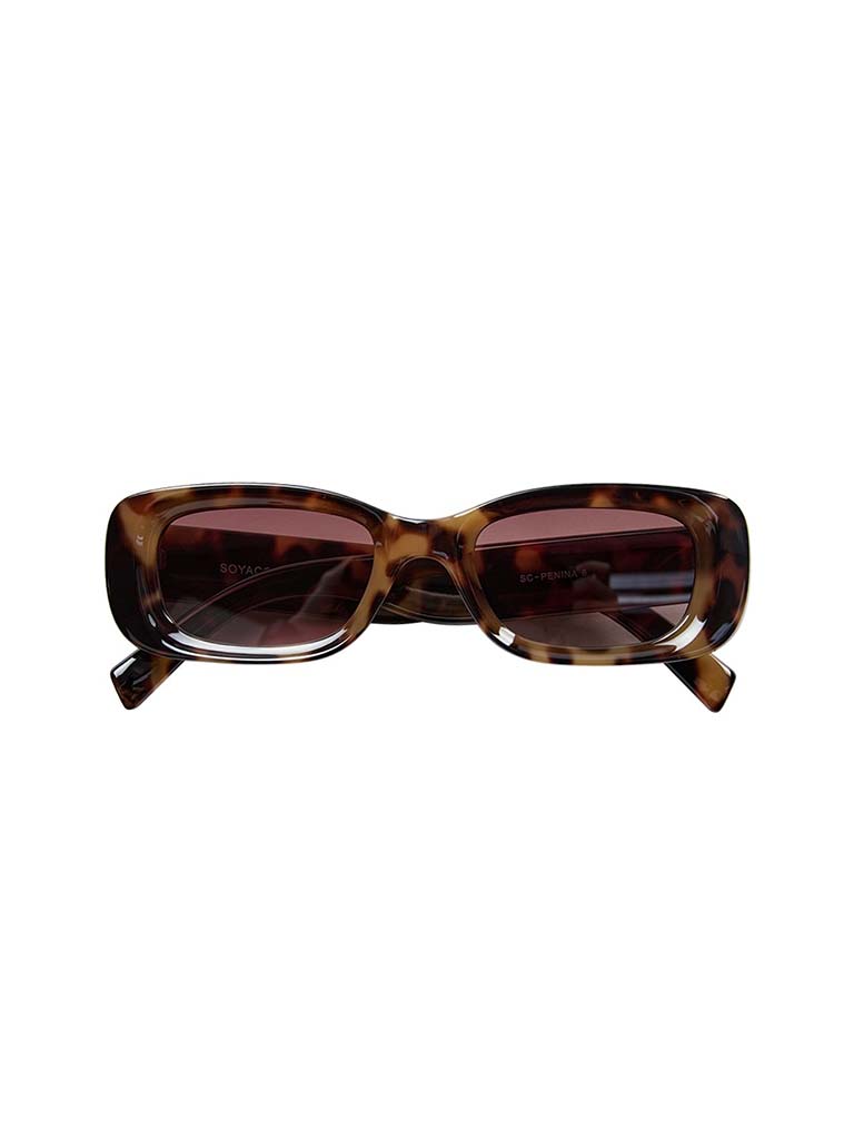 Soya Concept Leopard Rectangular Sunglasses