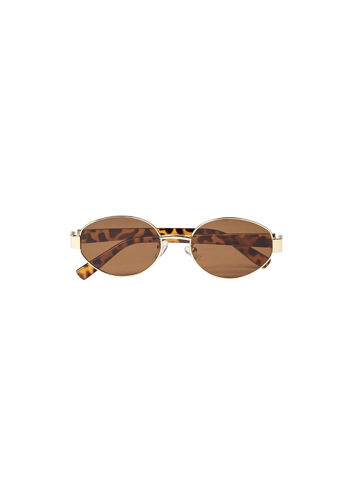 Soya Concept Gold Rimmed Oval Sunglasses