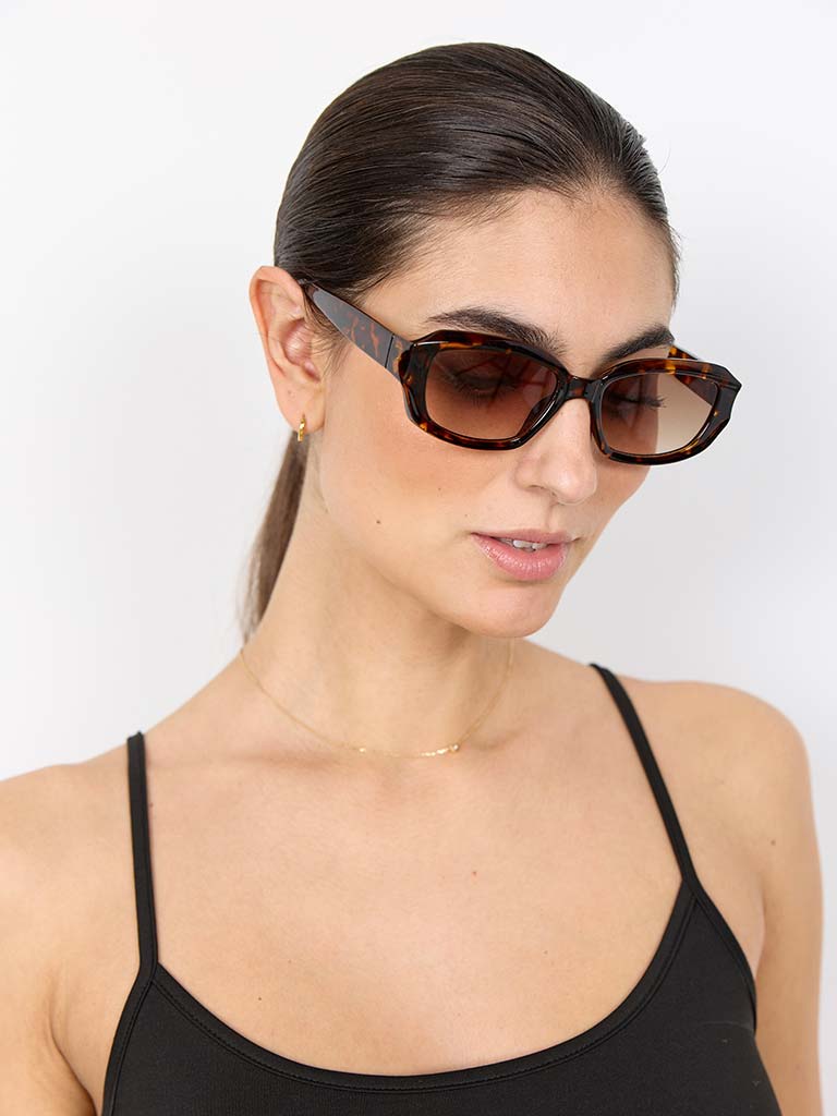 Soya Concept Rectangular Tortoiseshell Sunglasses