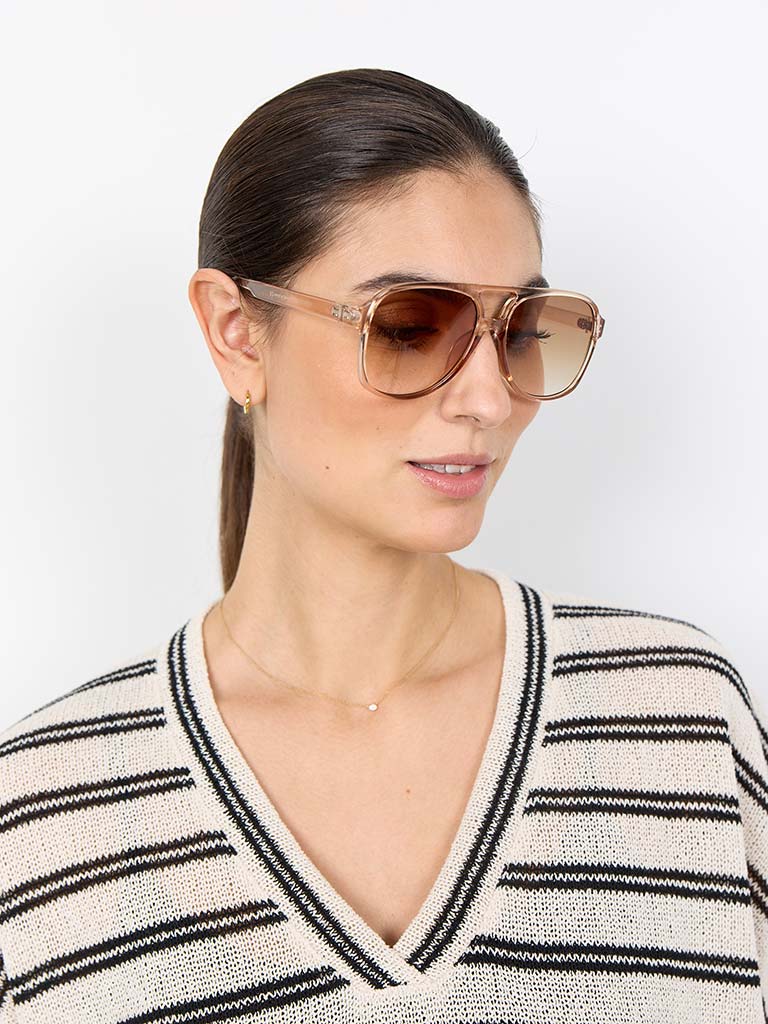 Soya Concept Taupe Aviator Sunglasses