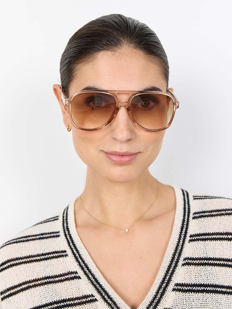 Soya Concept Taupe Aviator Sunglasses