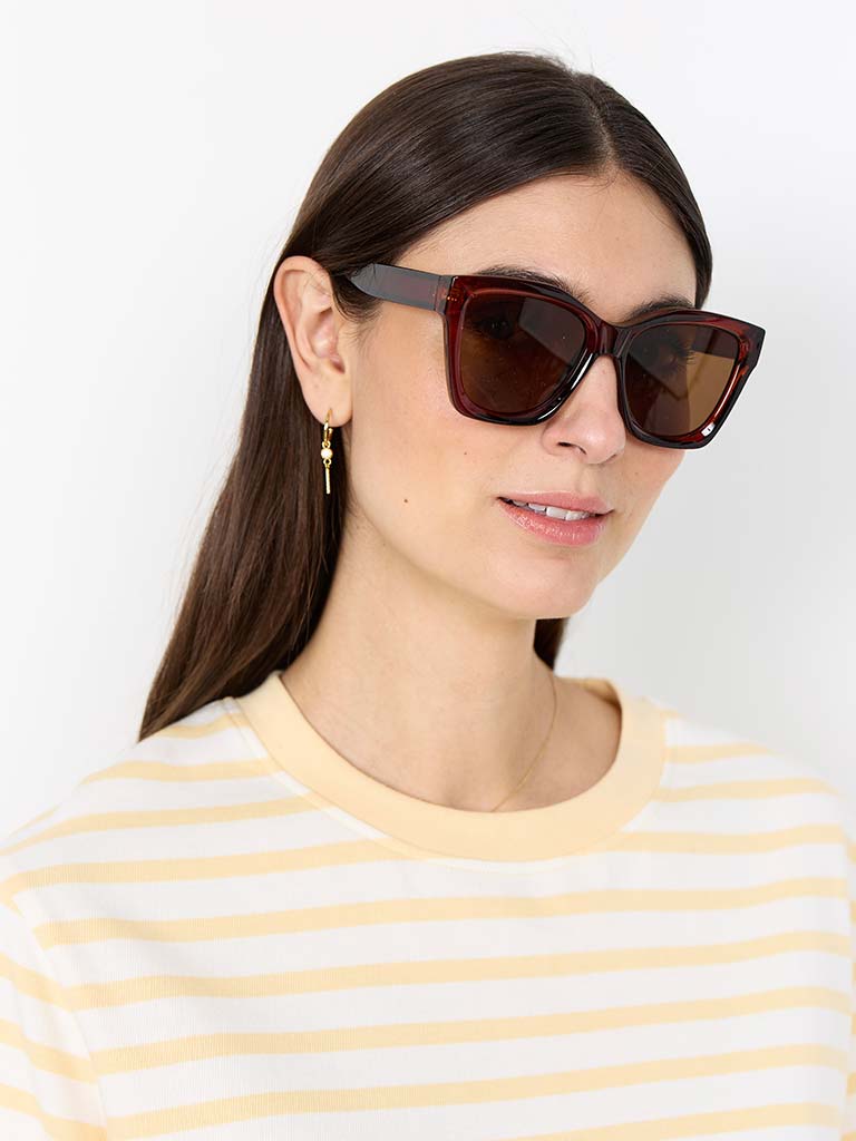 Soya Concept Brown Squared Sunglasses