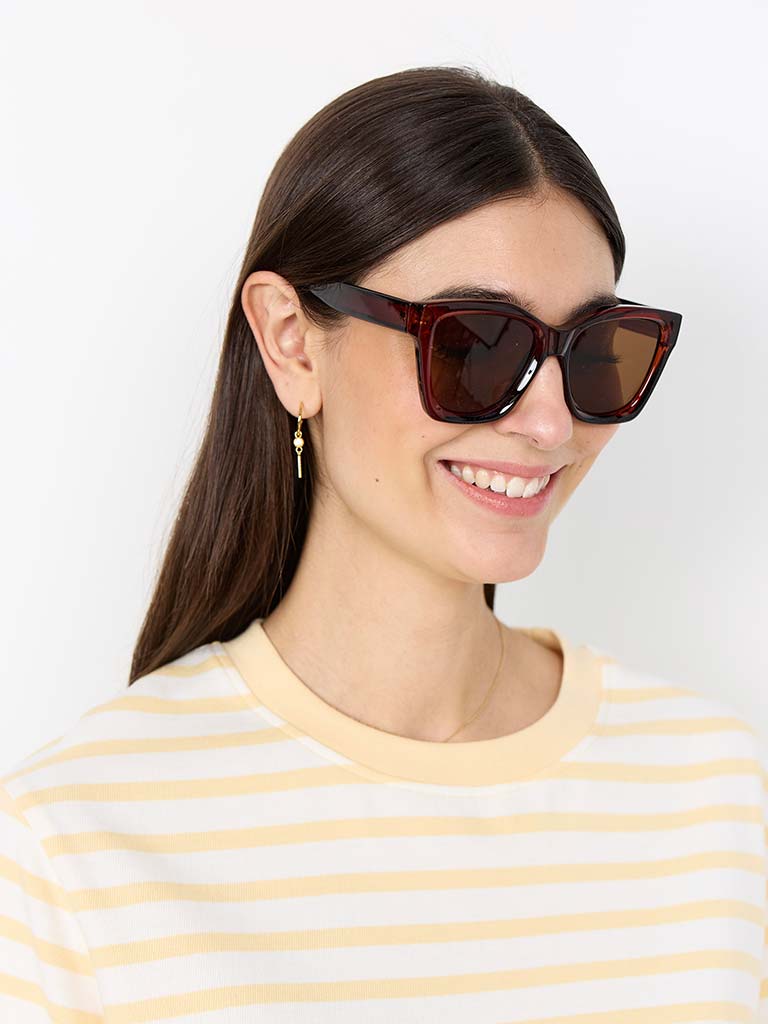 Soya Concept Brown Squared Sunglasses