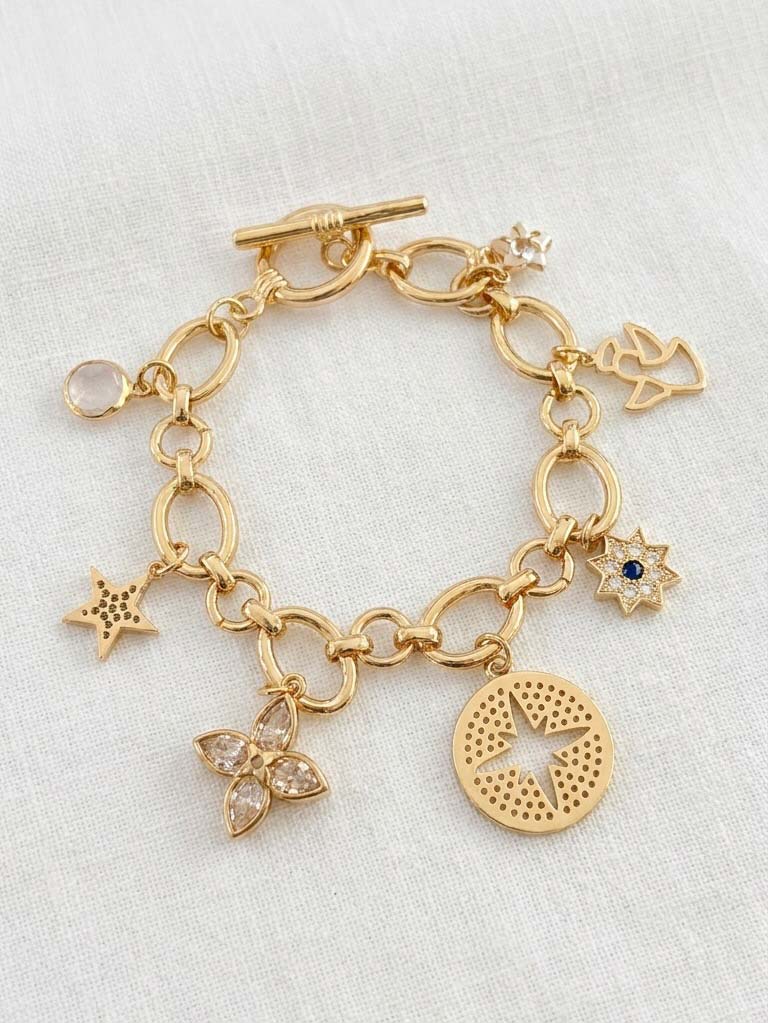 Envy Celestial Charm Bracelet - Gold