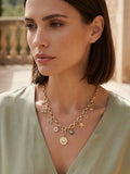 Envy Celestial Shimmer Charm Necklace - Gold