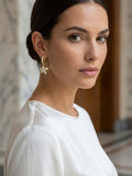 Envy Star Shimmer Hoop Earrings - Gold