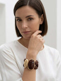 Envy Chunky Bead Bracelet - Chocolate
