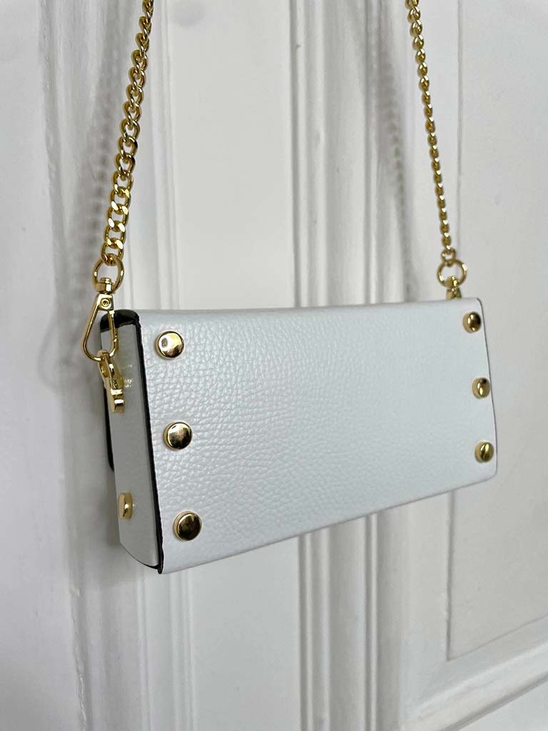 Leather Box Bag - White