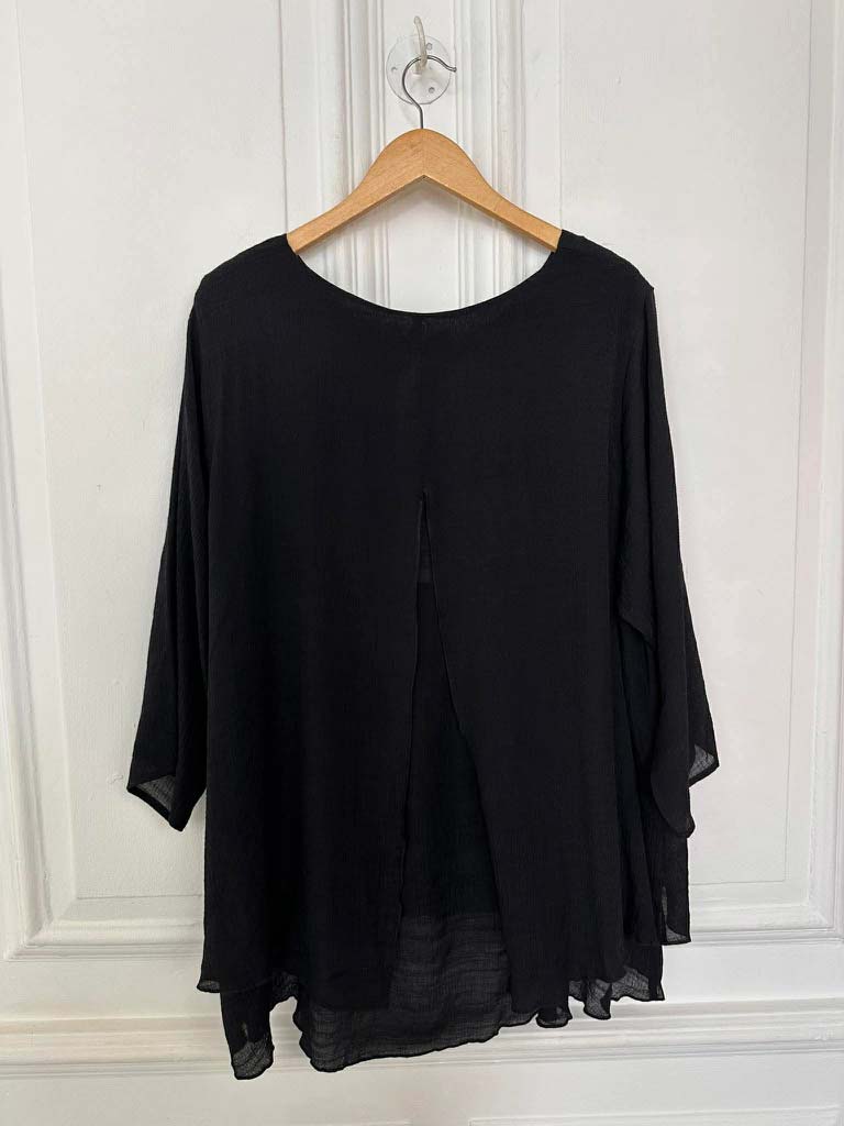 Leggara Layered Top - Black