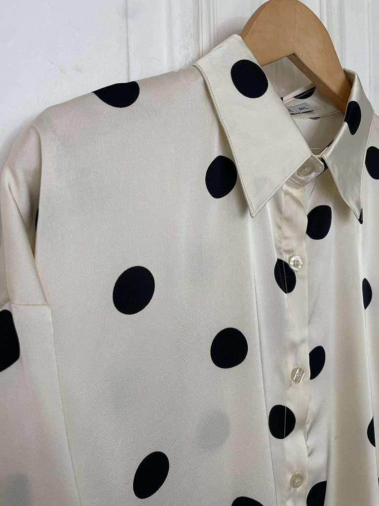 Polka Dot Shirt - Ecru
